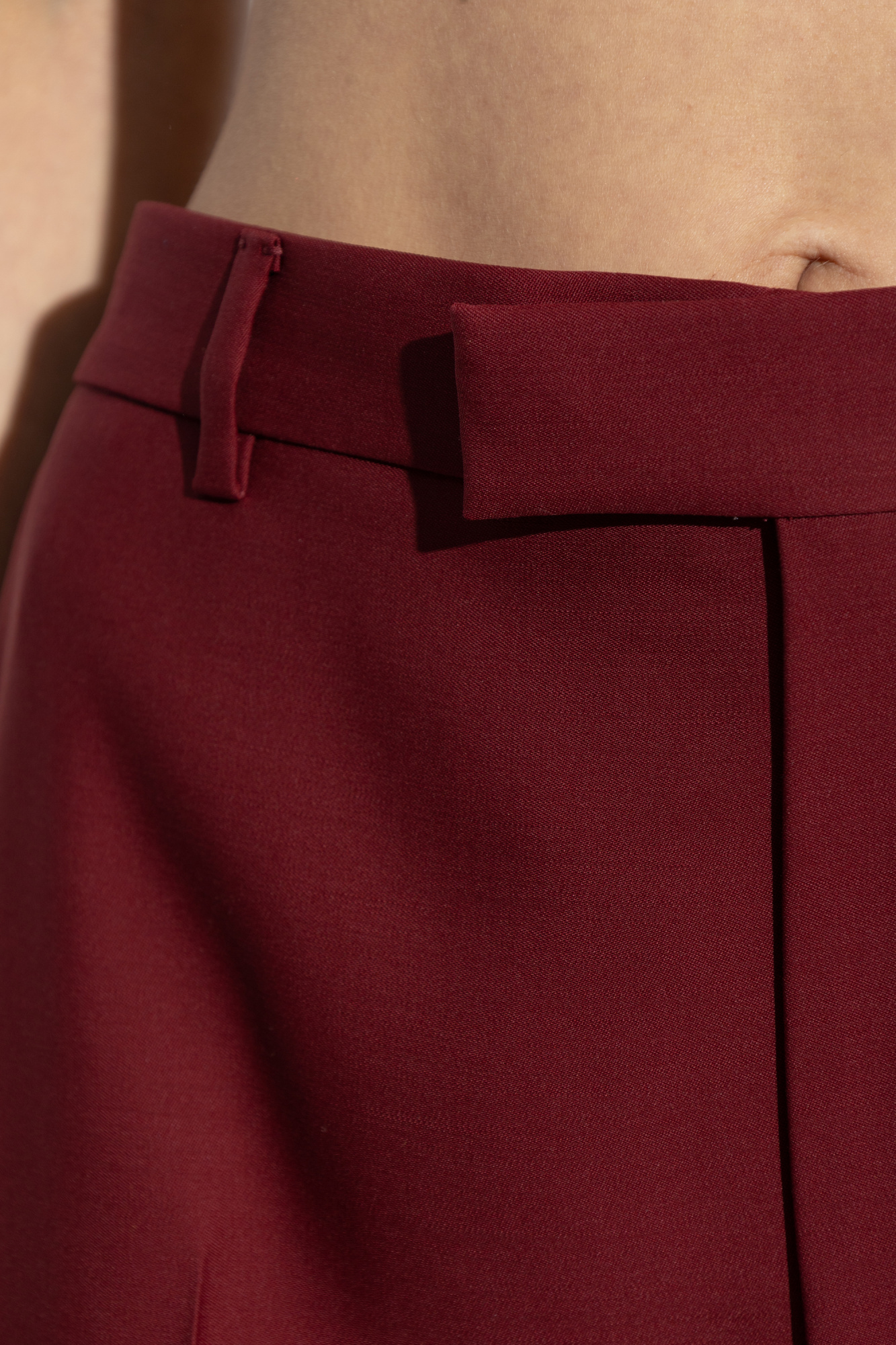 Gucci グッチ Burgundy Wool Pant スリット パンツ 828769Z7AO2 Burgundy Trousers with slits on the legs Gucci - Vitkac AS